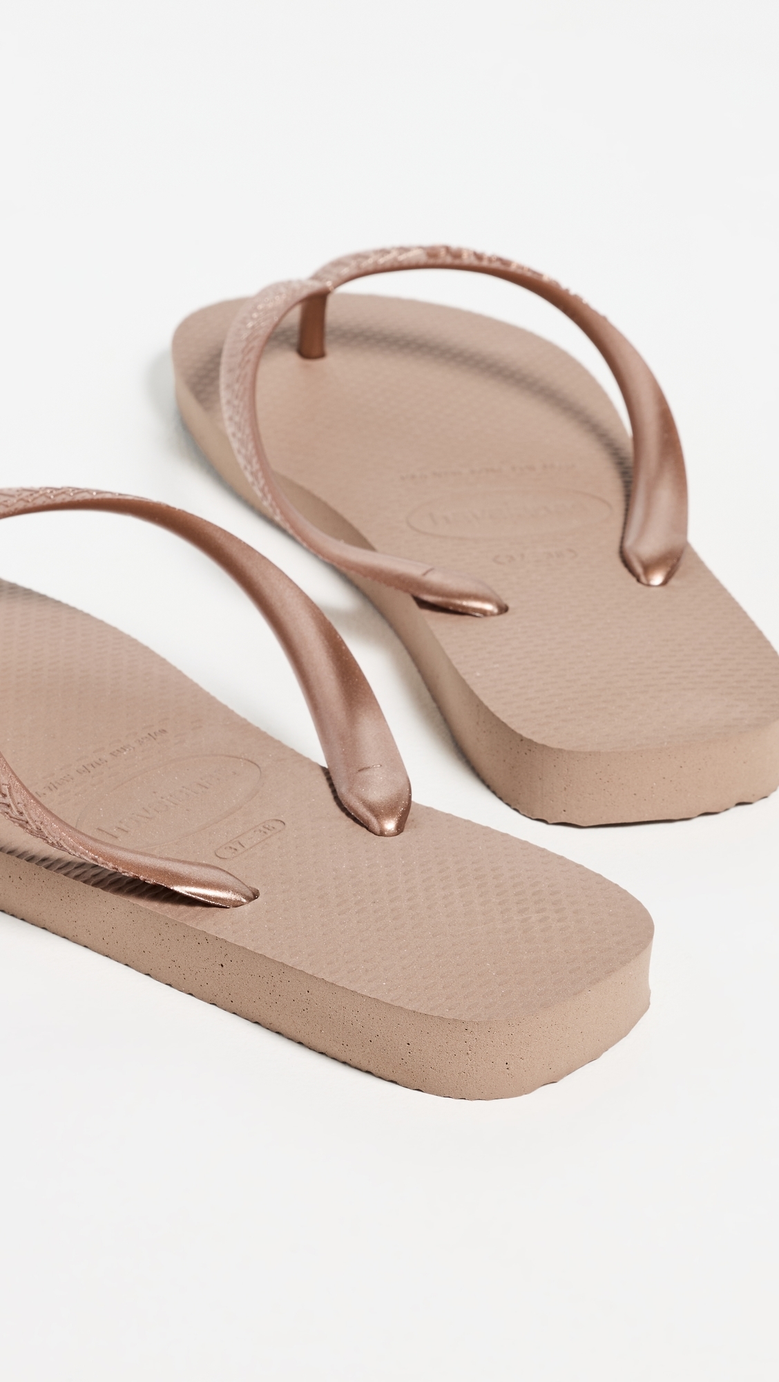 Top Tiras Sandals Rose Gold