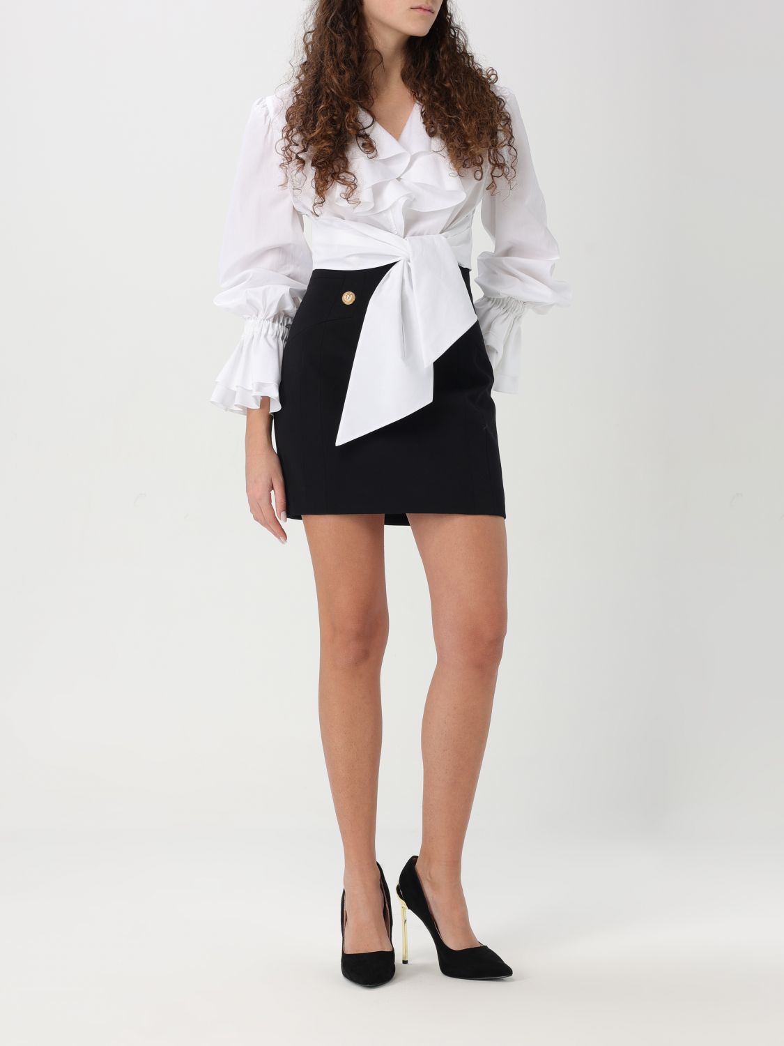 Ruffled blouse - White