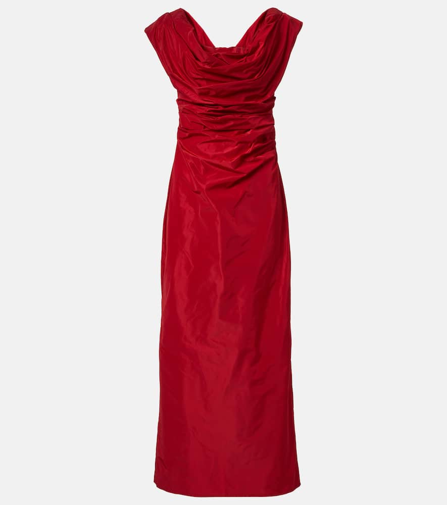 Andrea taffeta midi dress