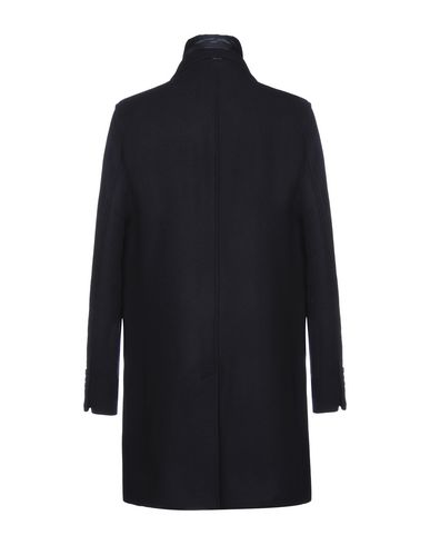Man Coat Midnight blue Size 34 Wool, Polyamide