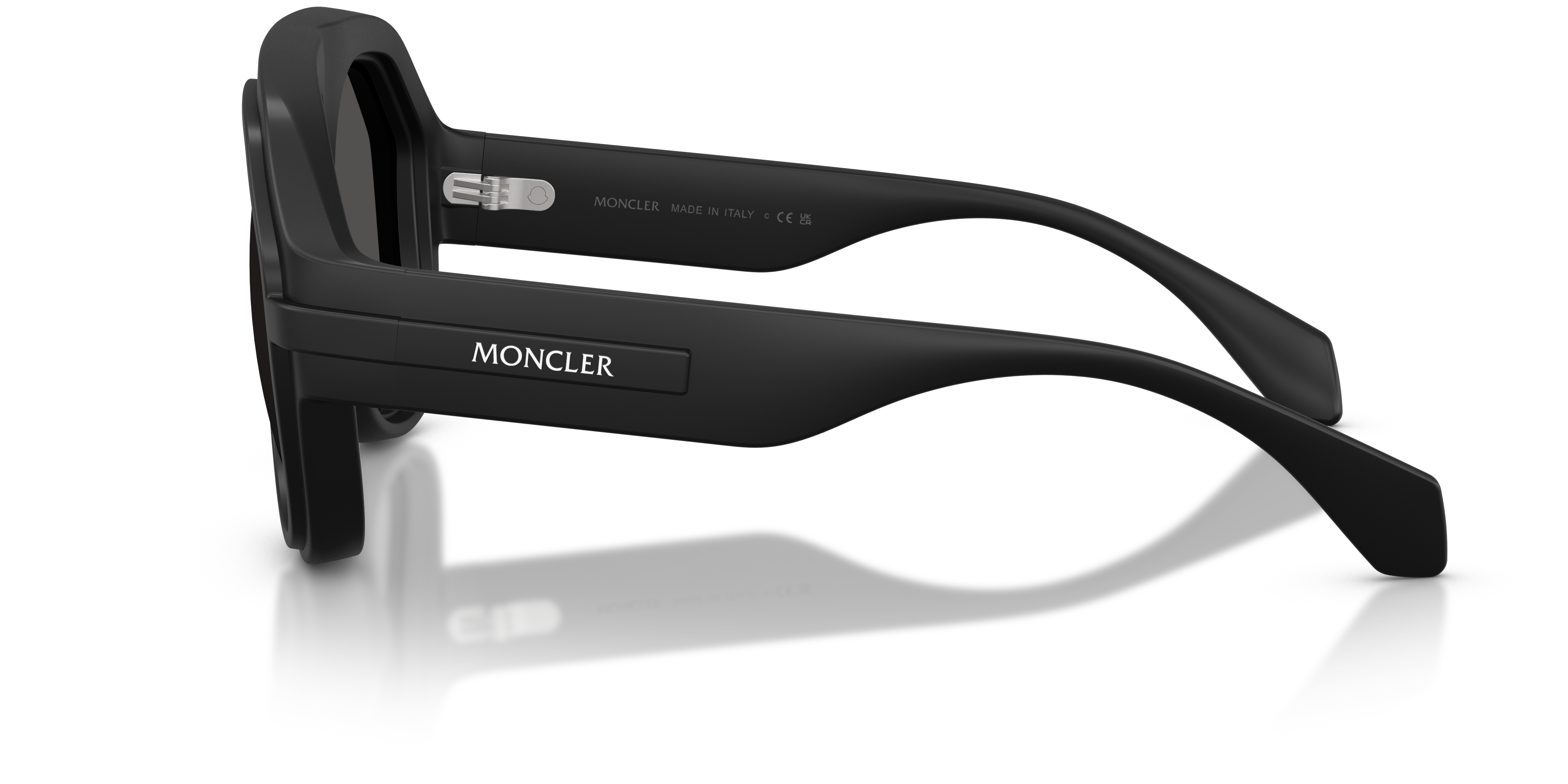 Moncler Unisex Moncler ME8012U FYNDER 500687 Sunglasses Injected Black Grey Pilot Norma