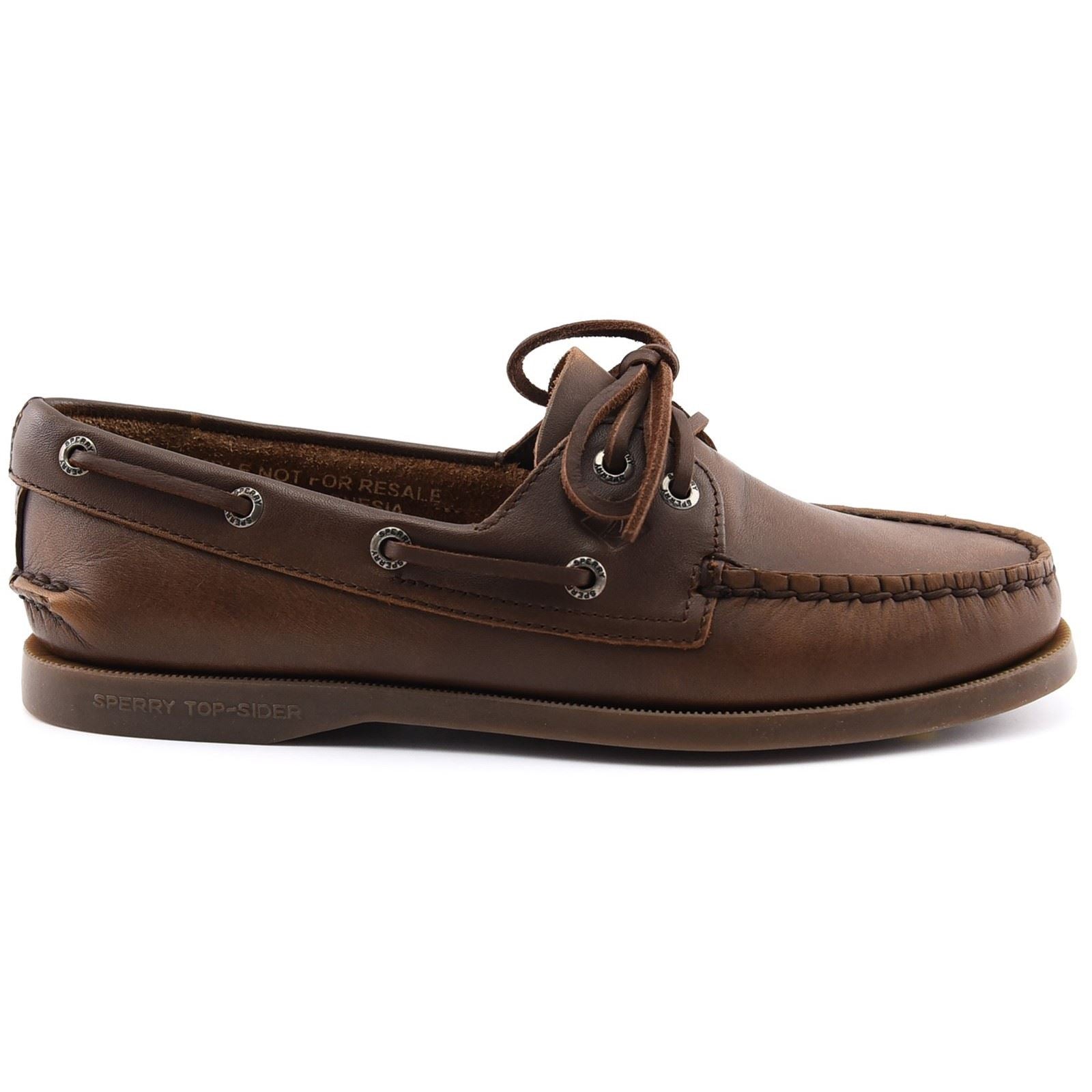 Sperry Authentic 2 Eye Boat Leather Women's Medium Brown Boat Shoe