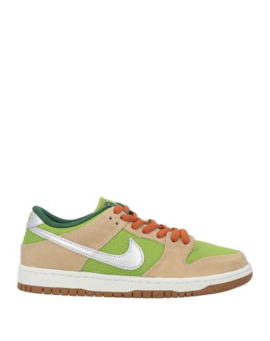 Woman Sneakers Lime green Size 4 Textile fibers, Leather