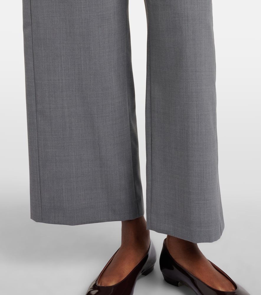 Baia wool-blend wide-leg pants