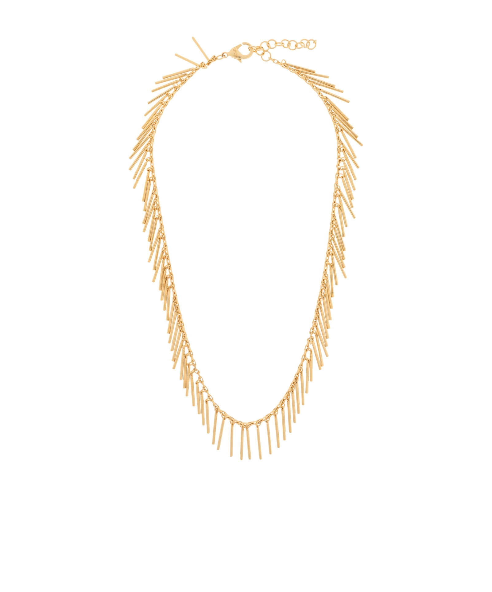 Fringed necklace