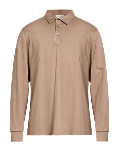 Man Polo shirt Khaki Size 42 Cotton