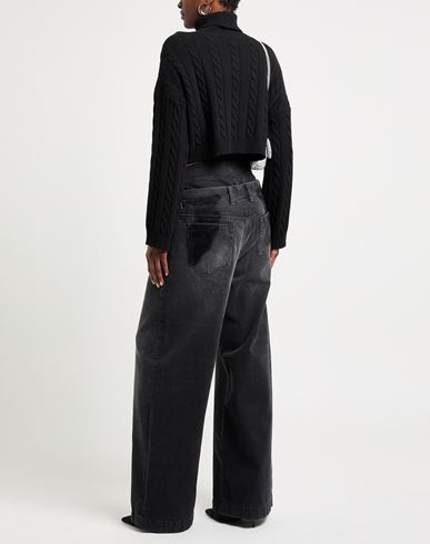 The Attico Woman Jeans Black Size 25 Cotton, Polyester, Elastane