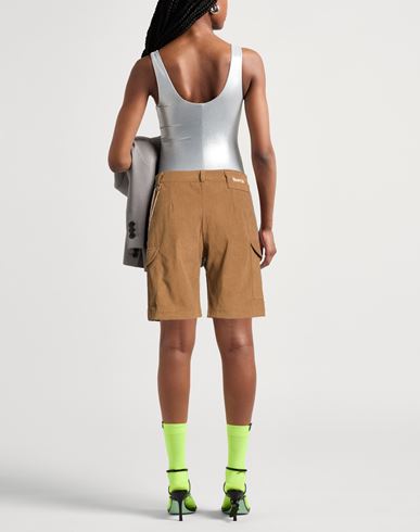 Woman Shorts & Bermuda Shorts Camel Size M Polyester