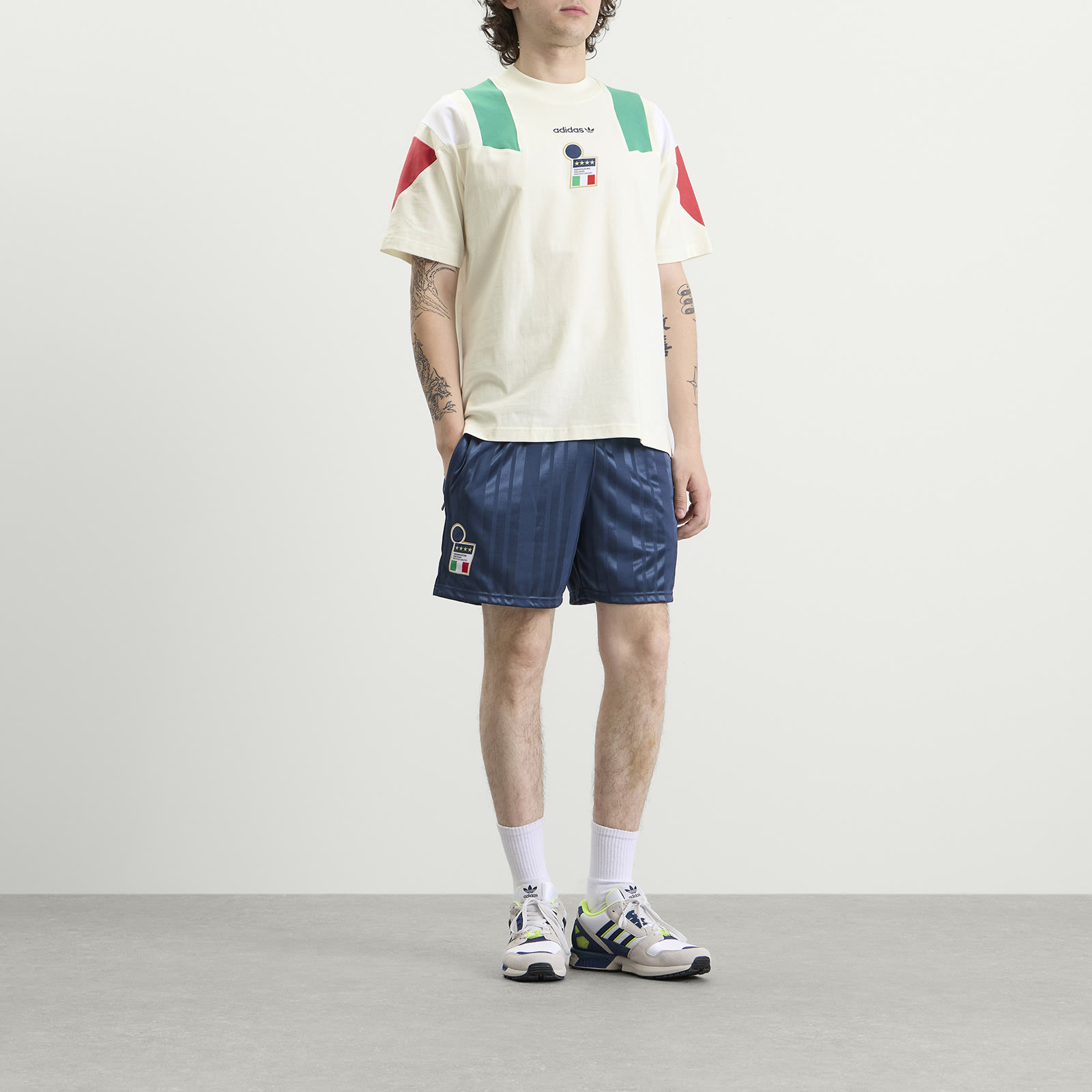 Men's FIGC EQT T-Shirt Off White