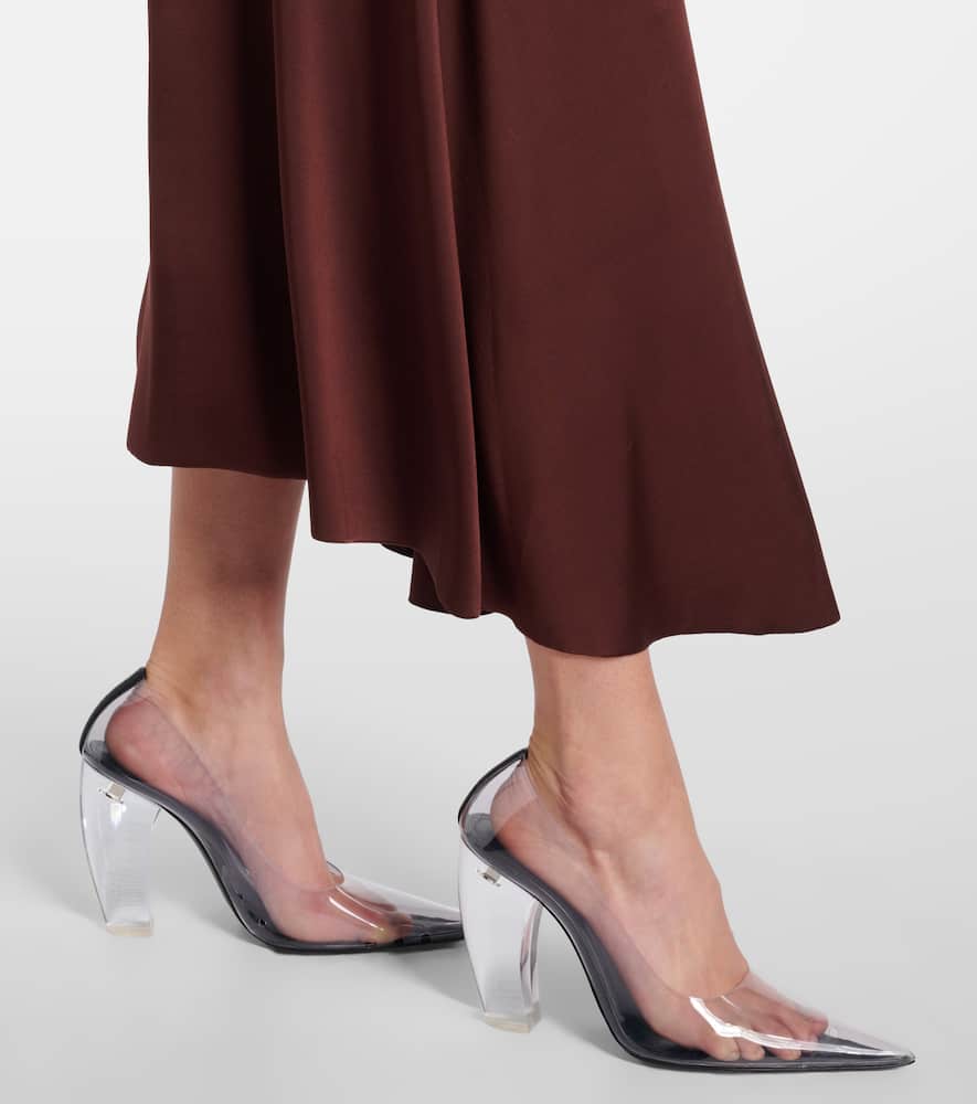 Hooded jersey midi dress