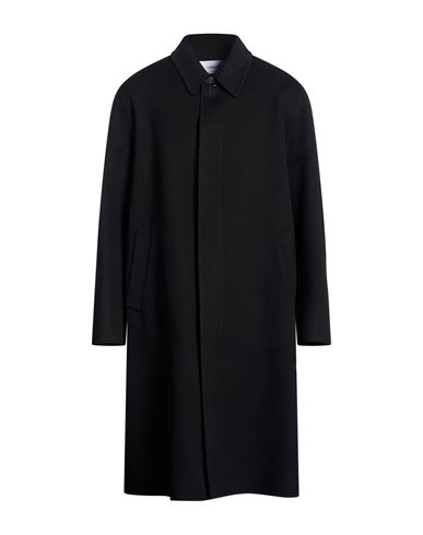 Man Coat Black Size 34 Virgin Wool