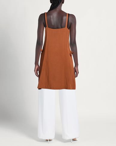 Woman Top Brown Size S Viscose, Linen