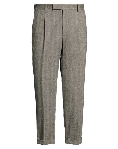 Man Pants Military green Size 34 Virgin Wool, Viscose, Polyester, Elastane