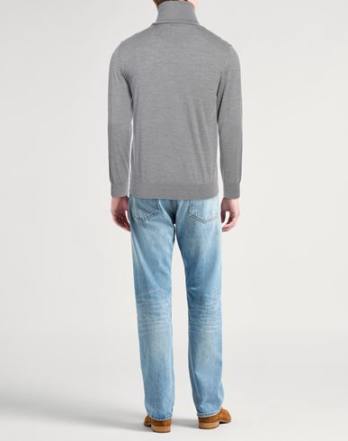 Herno Man Turtleneck Grey Size 34 Virgin Wool