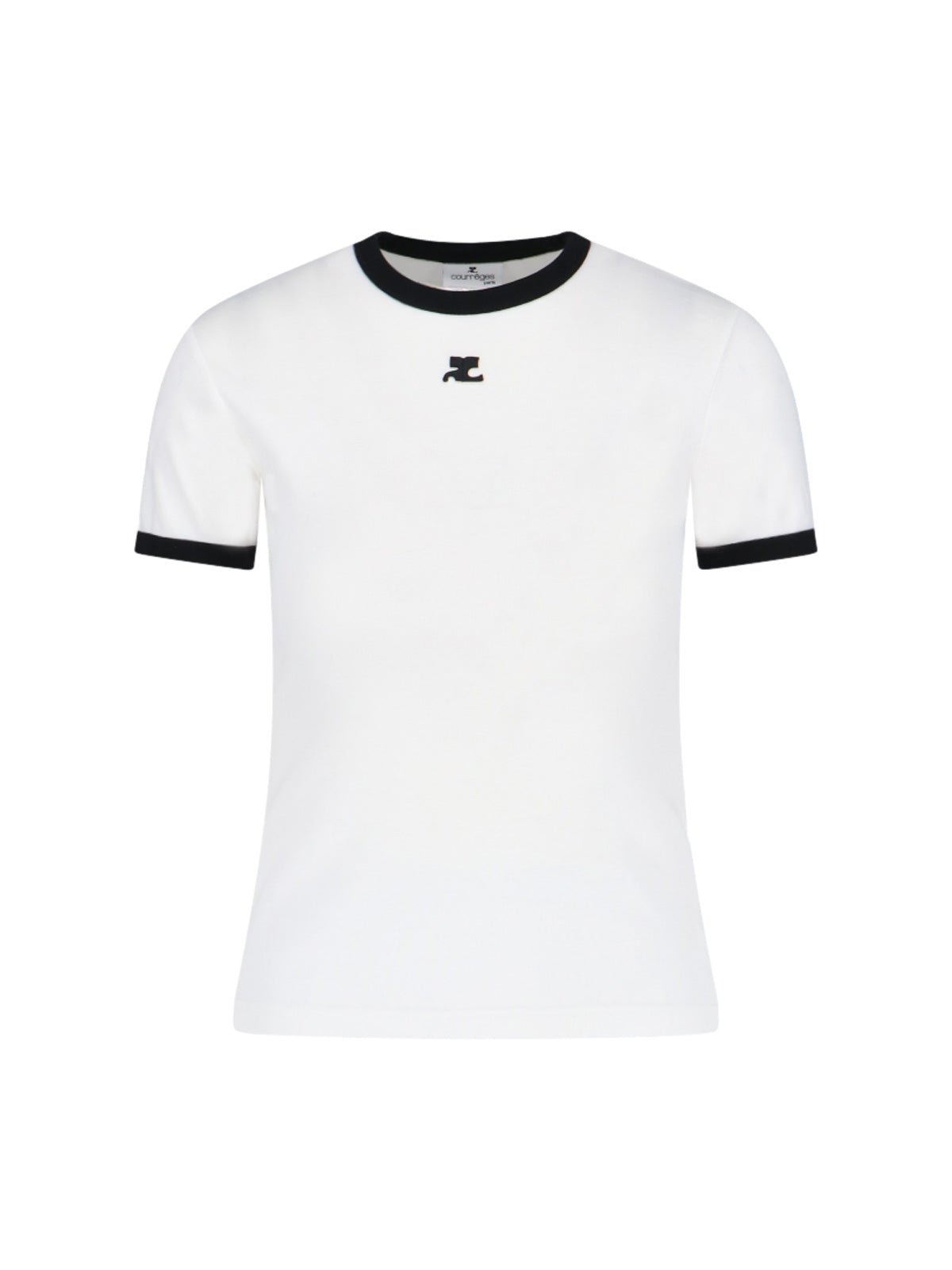 Courrèges 100% Cotton Short-Sleeve T-Shirt