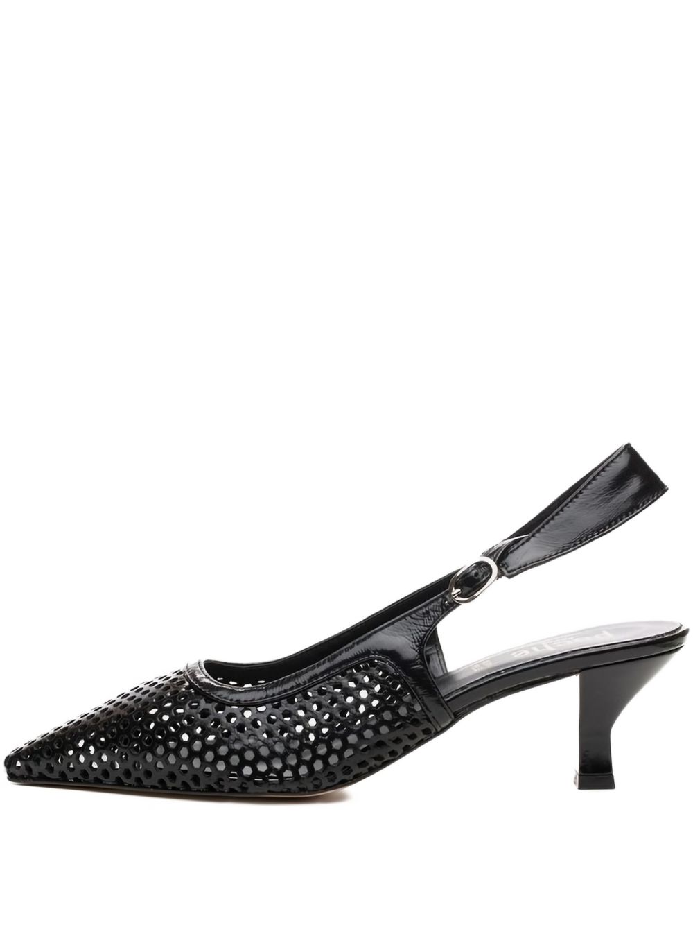 Leather heeled sandals - Black