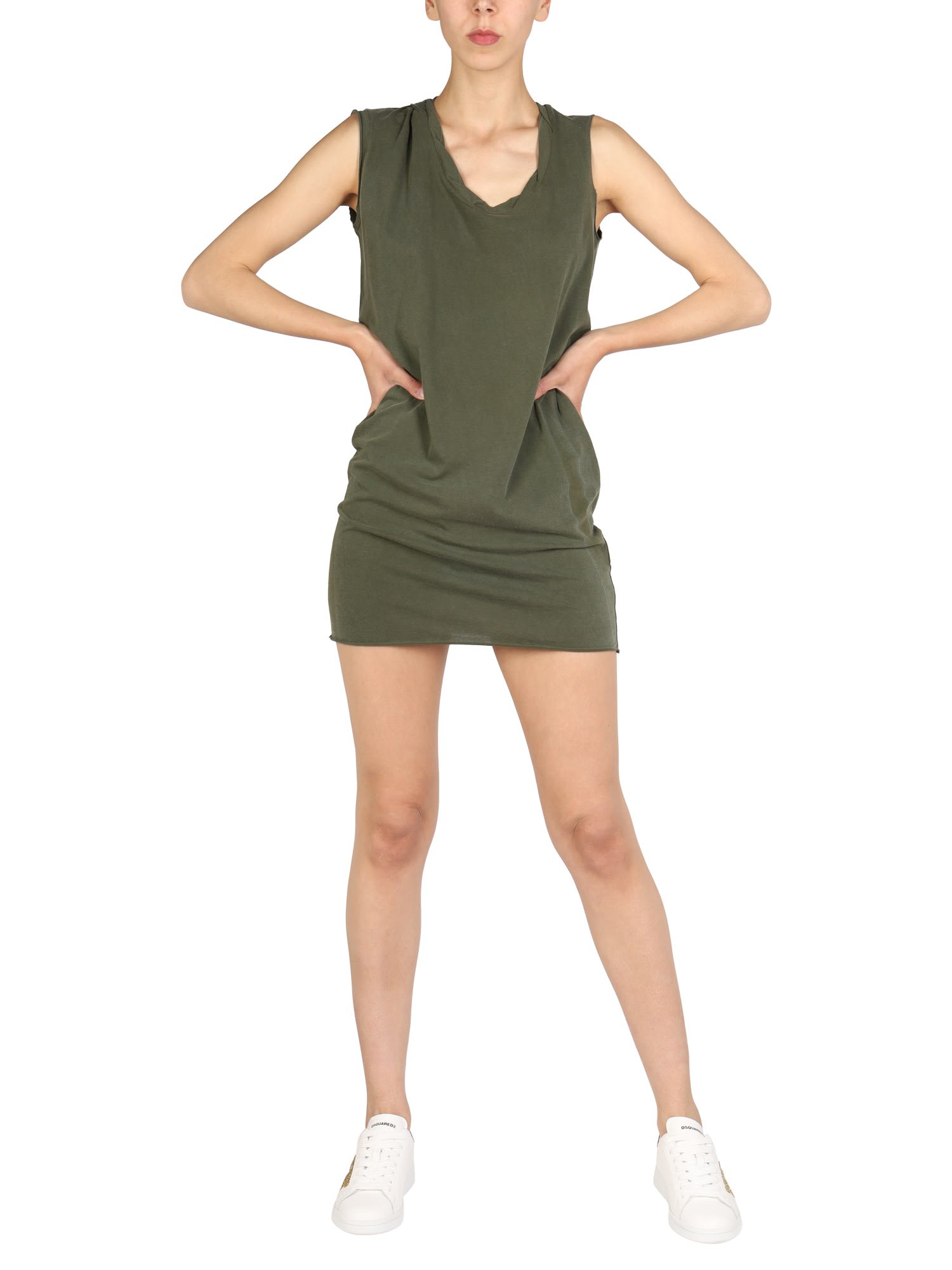 Mini Round Neckline Dress
