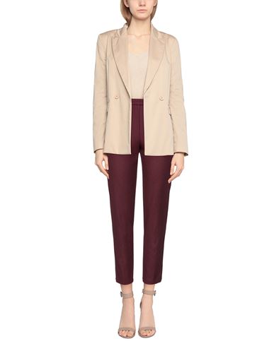 Momoní Woman Pants Burgundy Size 4 Virgin Wool, Elastane