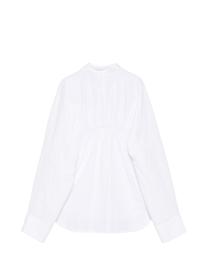 White Relaxed Solid Shirt