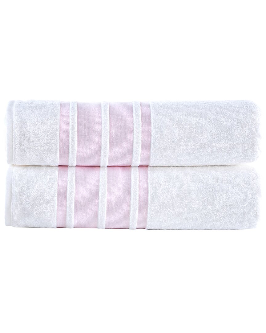 Contrast Border 2Pc Bath Sheets