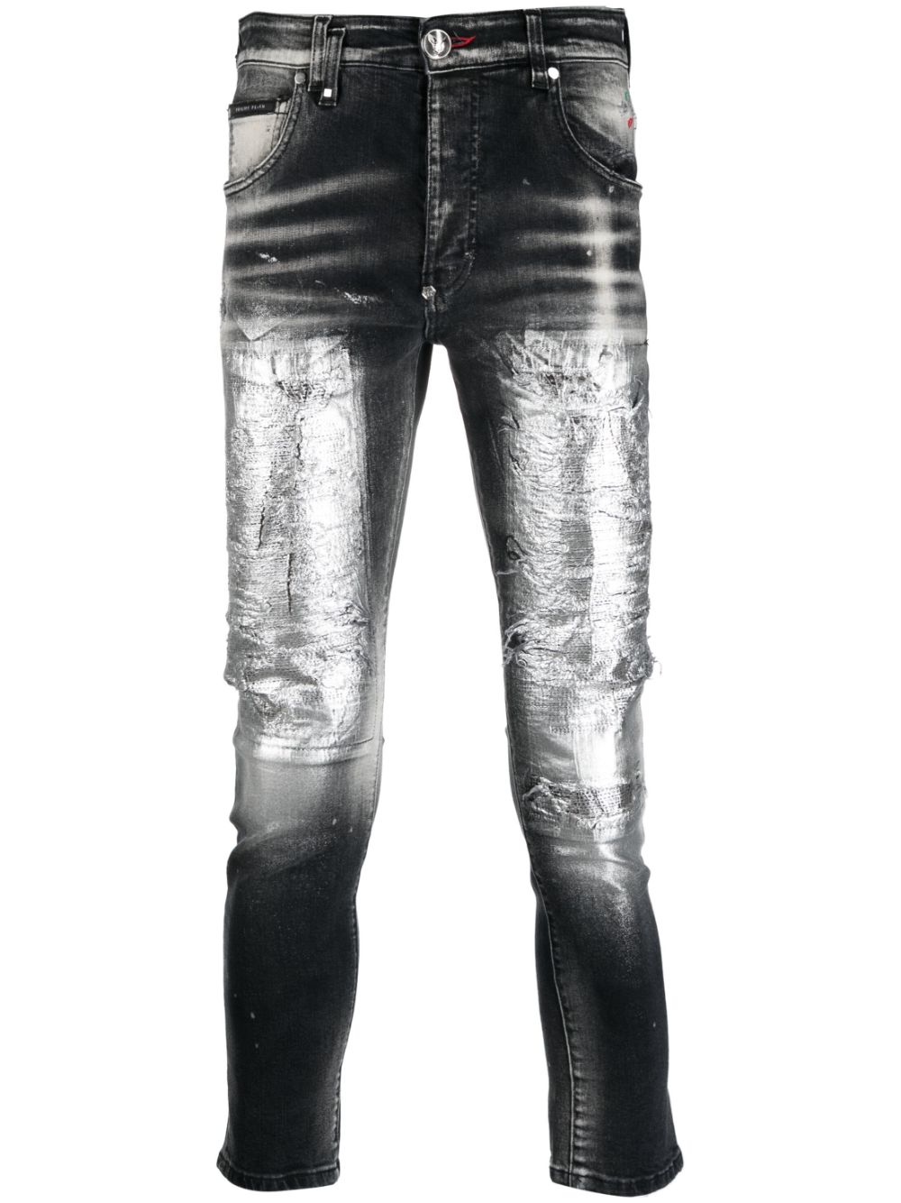 Mid-rise skinny jeans - Black