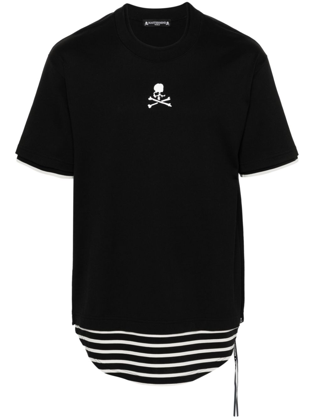Layered-effect T-shirt - Black