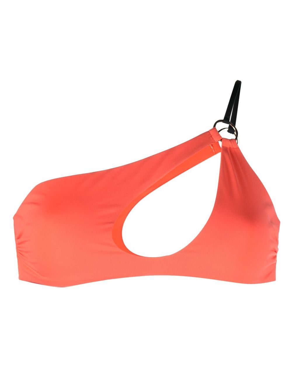 Cut-out one-shoulder bikini top - Orange