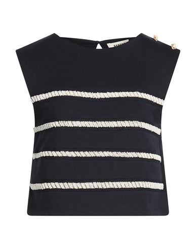Woman Top Midnight blue Size 0 Cotton, Polyester