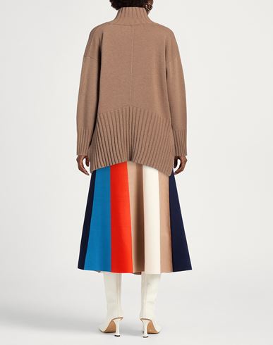 Alpha Studio Woman Turtleneck Camel Size 10 Wool, Viscose, Polyamide, Cashmere