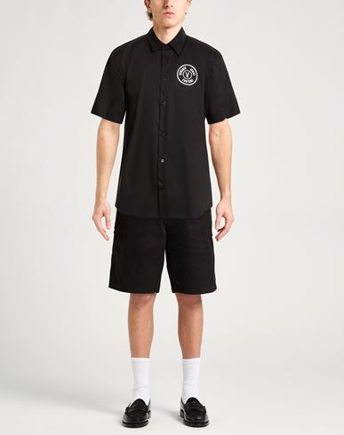 Man Shirt Black Size 34 Cotton