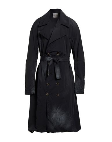 Man Overcoat & Trench Coat Black Size 40 Nylon