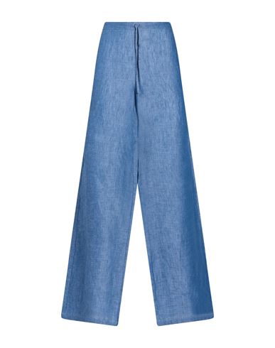 Woman Pants Blue Size XS Linen