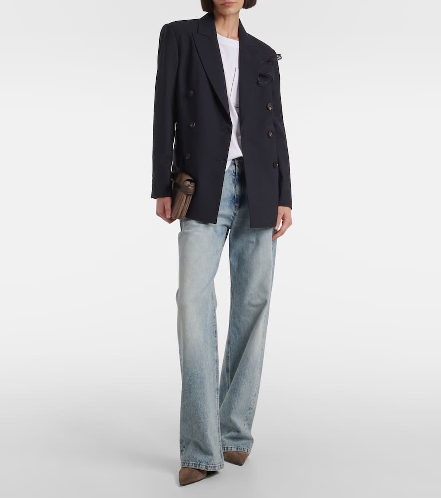Wool-blend blazer