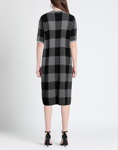 Woman Midi dress Lead Size 4 Wool