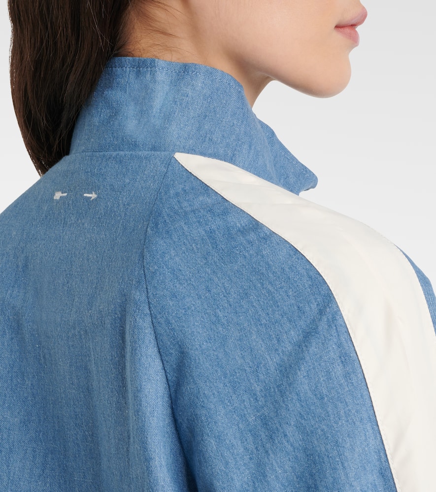 Oracle Elias hemp and cotton chambray track jacket