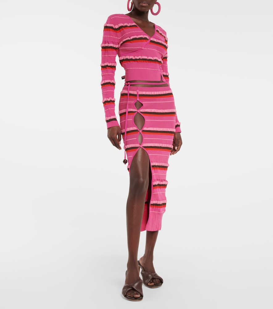 La Jupe Maille Concha midi skirt