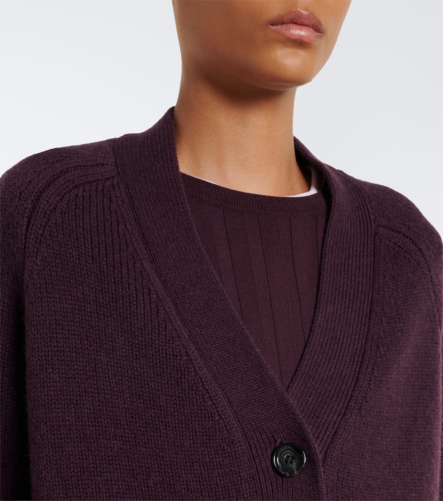 Virgin wool and cashmere cardigan