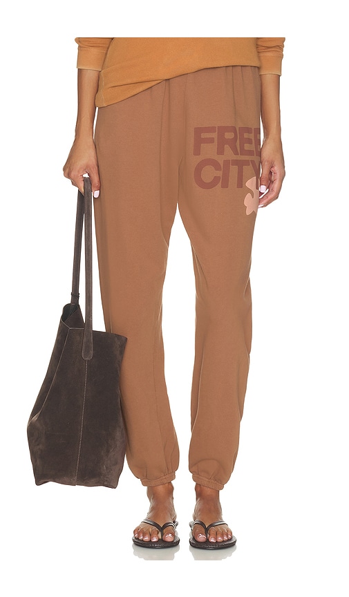 Free City Large Sweatpant in Rust. XS. Also in