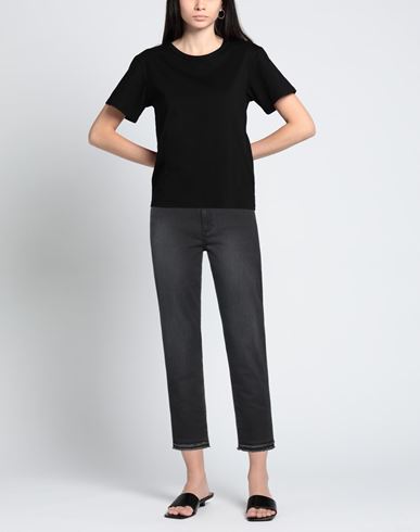 Cigala's Woman Jeans Black Size 26 Cotton, Polyester, Elastane