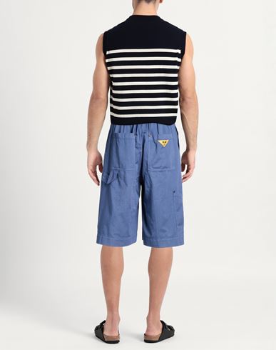 Man Shorts & Bermuda Shorts Slate blue Size XXS Cotton