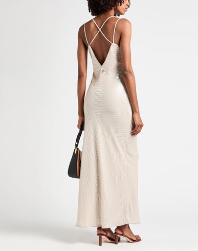Woman Maxi dress Sand Size 6 Polyester