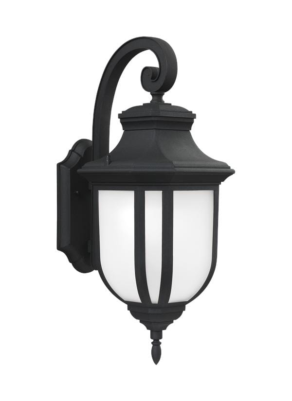 Black One Light Outdoor Wall Lantern from the Childress Collection