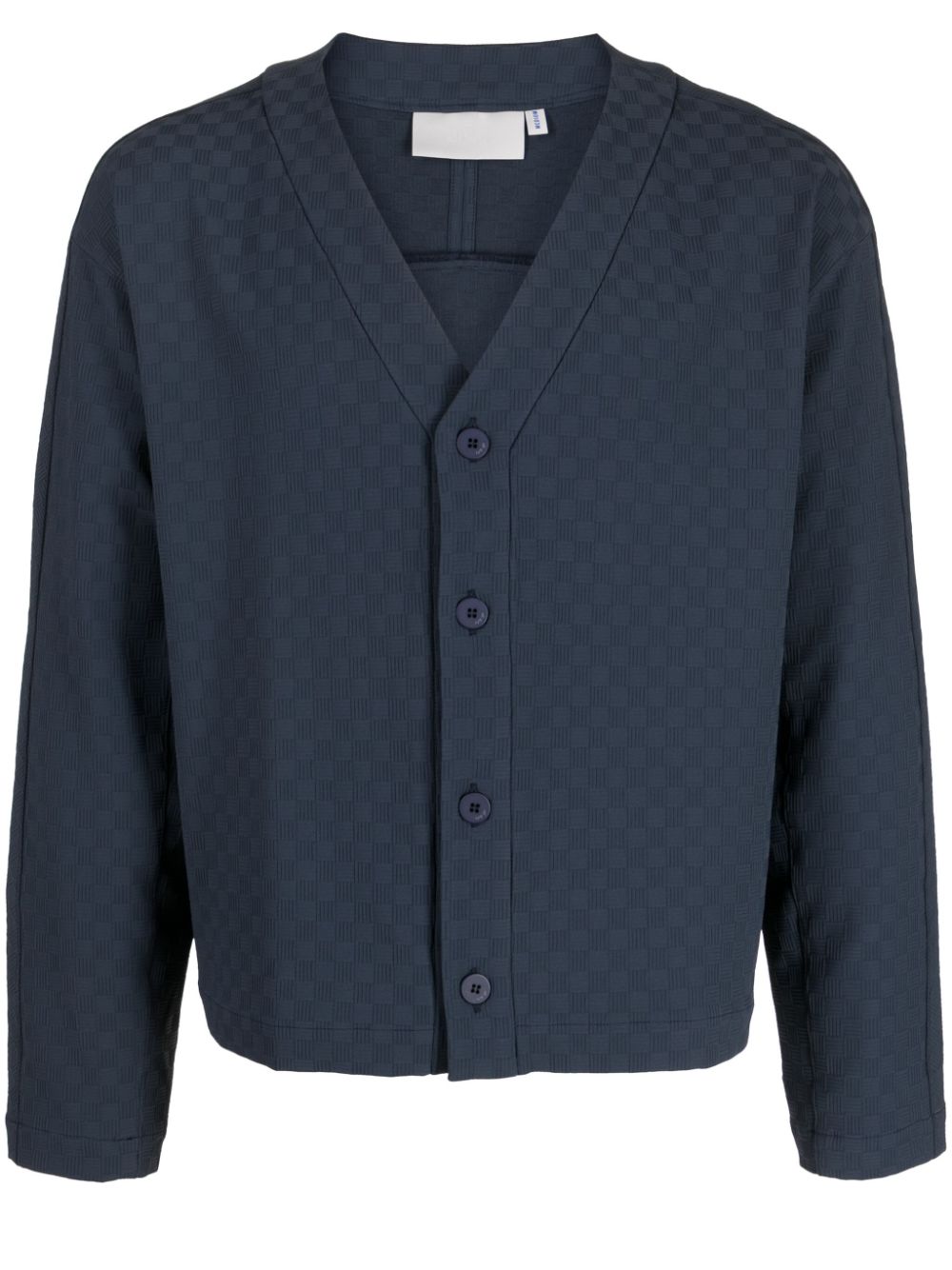 Lais logo-embroidered cardigan - Blue