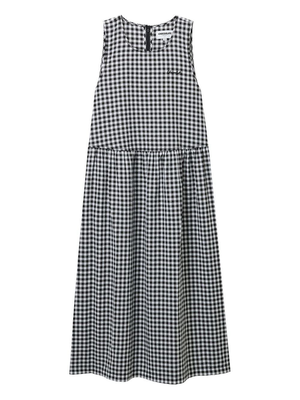CHOCOOLATE gingham-print dress - Black