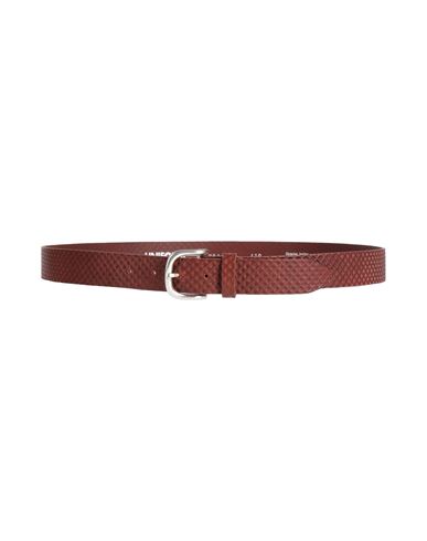 Man Belt Tan Size 43 Leather