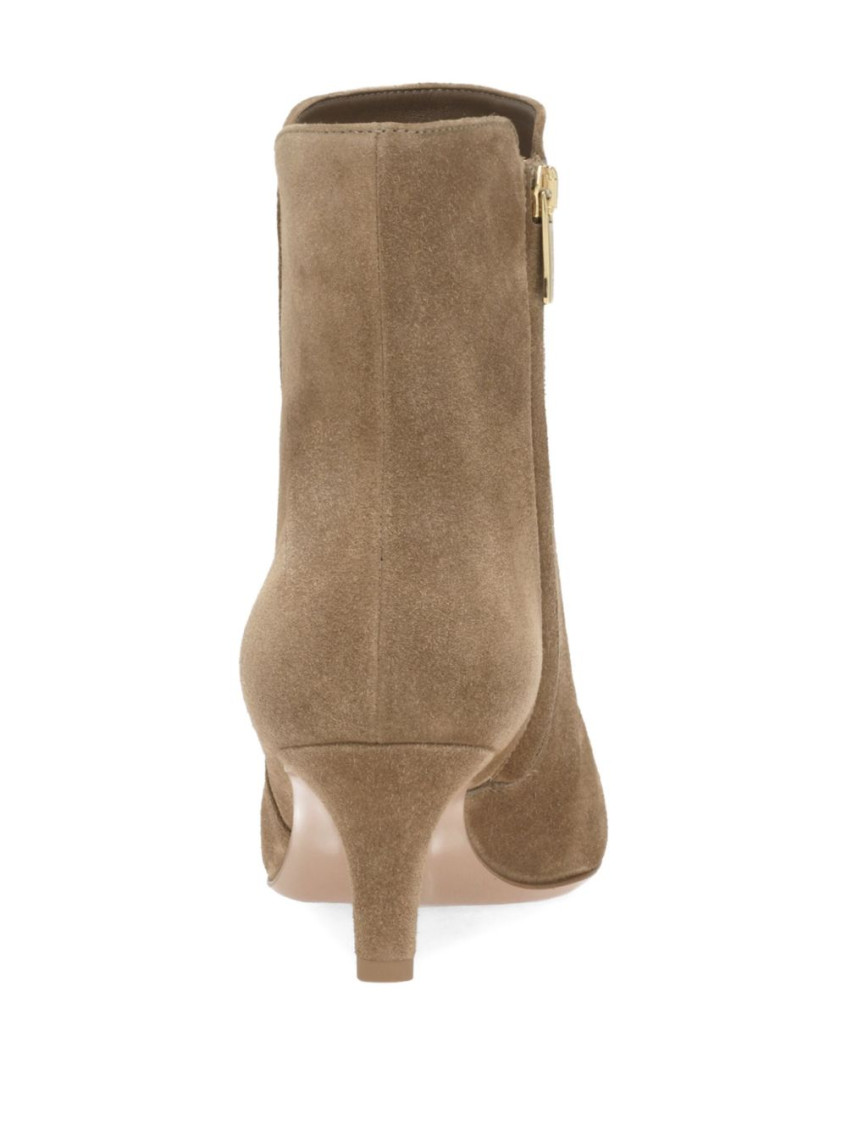 Gianvito Rossi - levy suede ankle boots kitten hee
