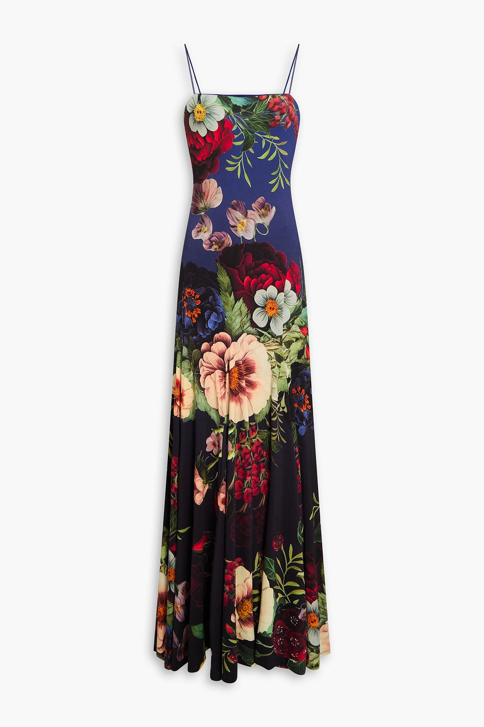Alice Olivia - Floral-print stretch-jersey maxi dress - Blue - US 8