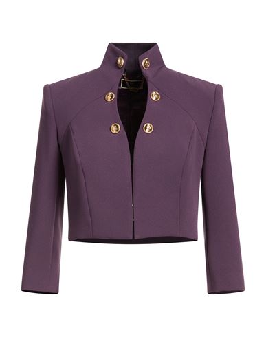 Woman Jacket Dark purple Size 6 Polyester, Elastane