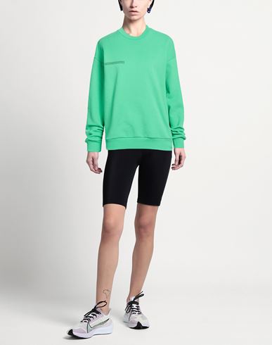 Woman Sweatshirt Green Size XS Organic cotton, Recycled cotton