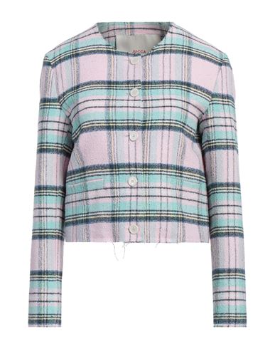Woman Blazer Pink Size 6 Cotton, Polyester, Linen